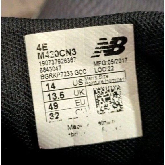 New Balance 420 v3 Training Shoes Gray Red White M420CN3 Men's 14 4E Extra Wide - Picture 7 of 7